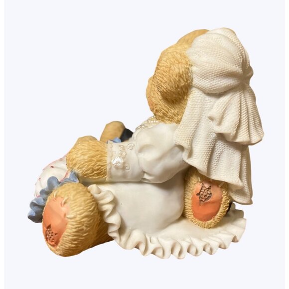 Cherished Cherubs 10 Years Wedding Anniversary Collectible Bear Figurine - Picture 5 of 10